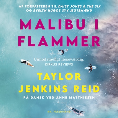 Malibu i flammer – omslag til lydbogen af Taylor Jenkins Reid