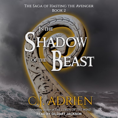 In the Shadow of the Beast – omslag til lydbogen af C.J. Adrien