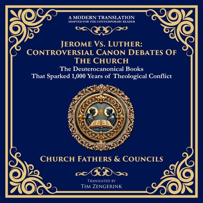 Jerome vs. Luther: Controversial Canon Debates of the Church – omslag til lydbogen af Tim Zengerink, Various Church Sources
