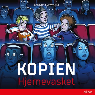Kopien - Hjernevasket – omslag til lydbogen af Sandra Schwartz