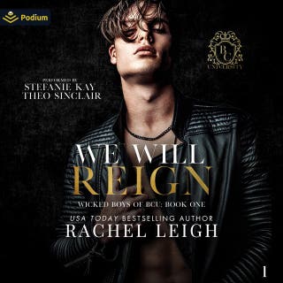 We Will Reign: Wicked Boys of BCU, Book 1 – omslag till ljudboken av Rachel Leigh