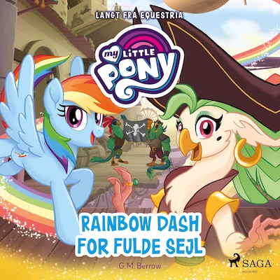 My Little Pony - Langt fra Equestria - Rainbow Dash for fulde sejl – omslag til lydbogen af G. M. Berrow