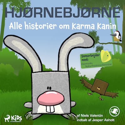 Hjørnebjørne - Alle historier om Karma Kanin – omslag til lydbogen af Niels Valentin