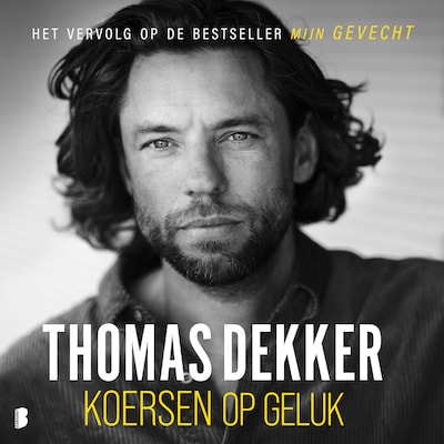 Koersen op geluk – omslag van het luisterboek van Thomas Dekker
