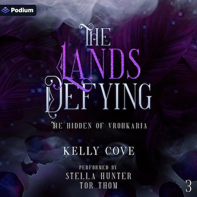 The Lands Defying – omslag til lydbogen af Kelly Cove