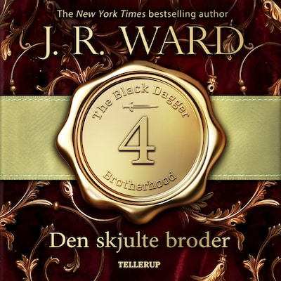 The Black Dagger Brotherhood #4: Den skjulte broder – omslag til lydbogen af J. R. Ward