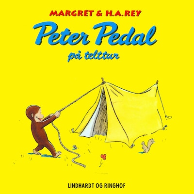 Peter Pedal på telttur – omslag til lydbogen af H.A. Rey