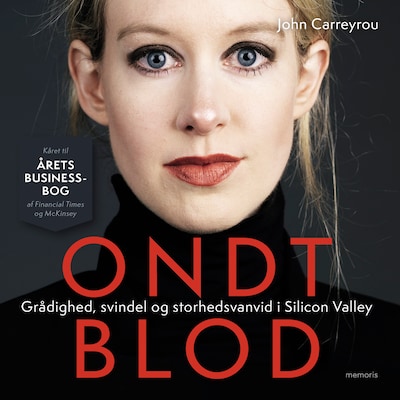 Ondt blod – omslag til lydbogen af John Carreyrou