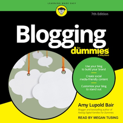 Blogging For Dummies – omslag til lydbogen af Amy Lupold Bair