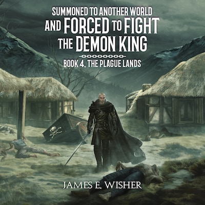 The Plague Lands – omslag til lydbogen af James E. Wisher
