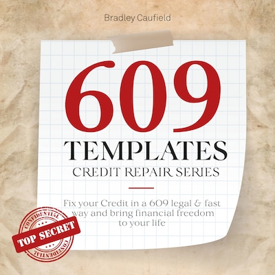609 Templates - Credit Repair Series – omslag til lydbogen af Bradley Caulfield