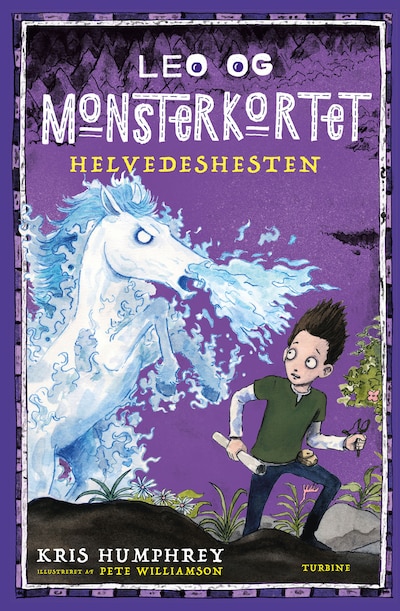 Leo og monsterkortet 3: Helvedeshesten – omslag til lydbogen af Kris Humphrey
