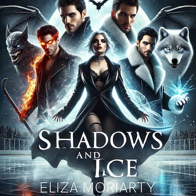 Shadows and Ice – omslag til lydbogen af Eliza Moriarty