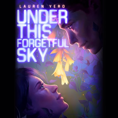 Under This Forgetful Sky – omslag til lydbogen af Lauren Yero