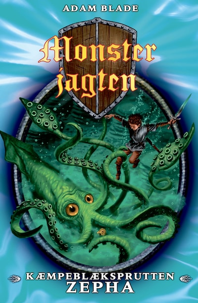 Monsterjagten (7) Kæmpeblæksprutten Zepha – omslag til lydbogen af Adam Blade