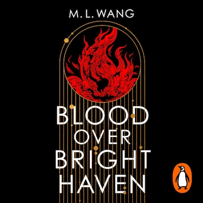 Blood Over Bright Haven – omslag til lydbogen af M. L. Wang