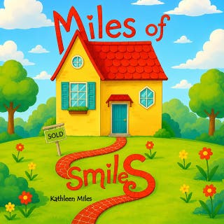 Miles Of Smiles – omslag till ljudboken av Kathleen Miles