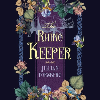 The Rhino Keeper – omslag til lydbogen af Jillian Forsberg