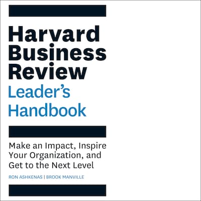 The Harvard Business Review Leader's Handbook – omslag til lydbogen af Ron Ashkenas, Brook Manville