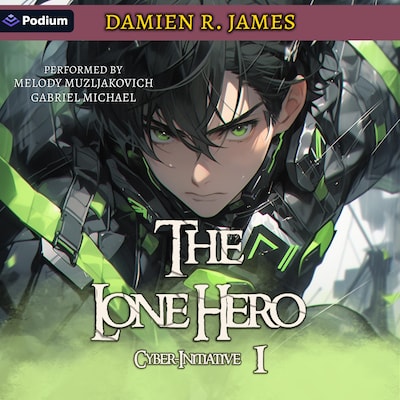 The Lone Hero 1 – omslag til lydbogen af Damien James