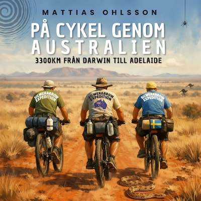 På cykel genom Australien - 3300 km från Darwin till Adelaide – omslag till ljudboken av Mattias Ohlsson
