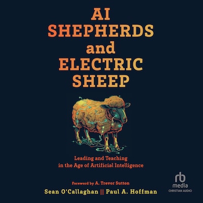AI Shepherds and Electric Sheep – omslag til lydbogen af Sean O'Callaghan, Paul A. Hoffman