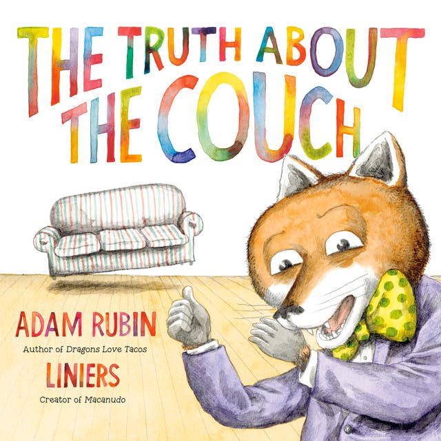 The Truth About the Couch – omslag til lydbogen af Adam Rubin