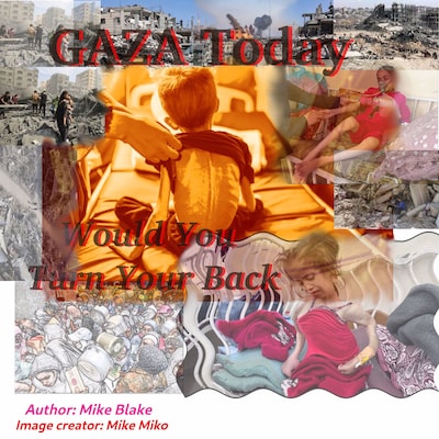 GAZA Today – omslag til lydbogen af Mike Blake