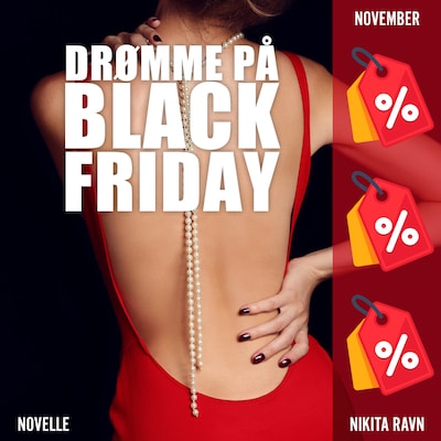 Drømme på Black Friday – omslag til lydbogen af Nikita Ravn