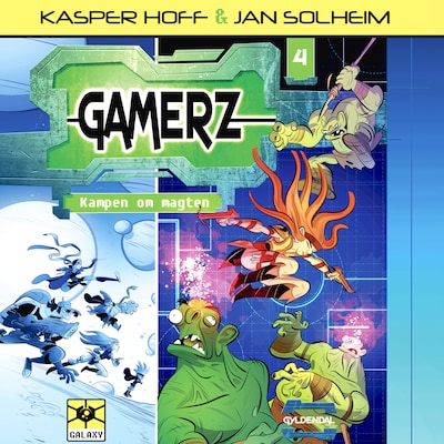 Gamerz 4 - Kampen om magten – omslag til lydbogen af Kasper Hoff