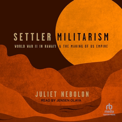Settler Militarism – omslag til lydbogen af Juliet Nebolon