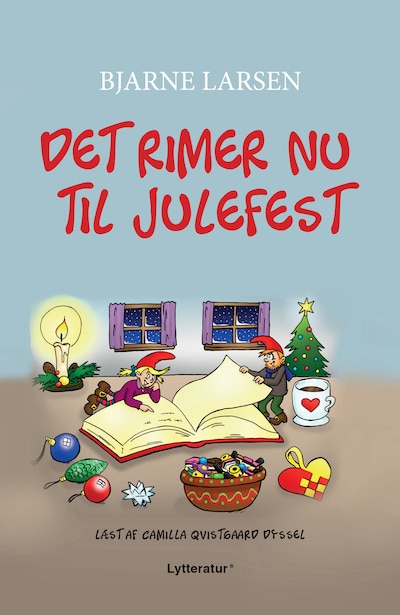 Det rimer nu til julefest – omslag til lydbogen af Bjarne Larsen