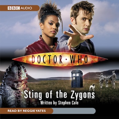 Doctor Who: Sting Of The Zygons – omslag til lydbogen af Stephen Cole