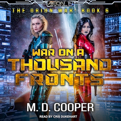 War on a Thousand Fronts – omslag til lydbogen af M. D. Cooper