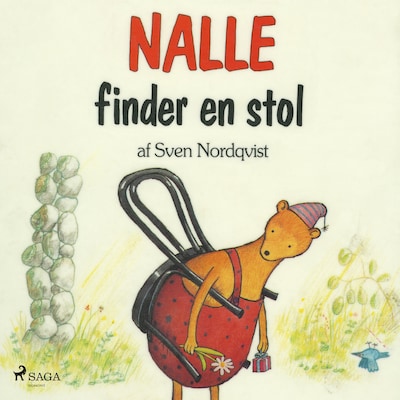 Nalle finder en stol – omslag til lydbogen af Sven Nordqvist