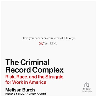 The Criminal Record Complex – omslag til lydbogen af Melissa Burch