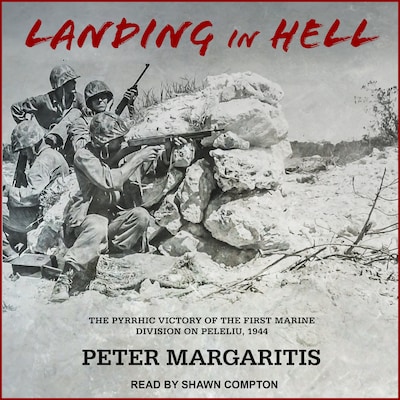 Landing in Hell – omslag til lydbogen af Peter Margaritis
