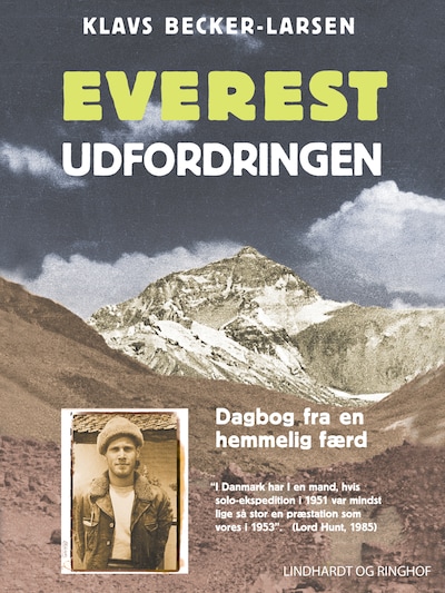 Everest-udfordringen. Dagbog fra en hemmelig færd – omslag til lydbogen af Klavs Becker-Larsen