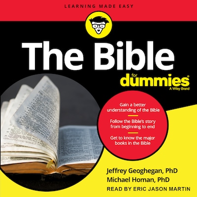 The Bible For Dummies – omslag til lydbogen af Jeffrey Geoghegan, Michael Homan