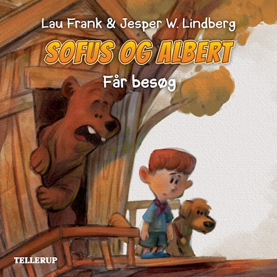 Sofus og Albert #1: Får besøg – omslag til lydbogen af Jesper W. Lindberg, Lau Frank