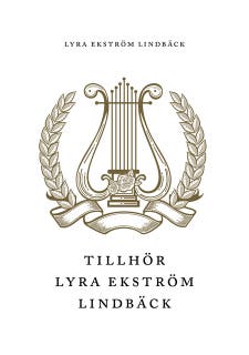 Tillhör Lyra Ekström Lindbäck