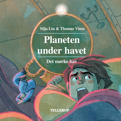 Planeten under havet #2: Det mørke hav – omslag til lydbogen af Thomas Vium, Silja Lin