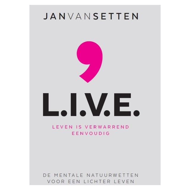 L.I.V.E. – omslag van het luisterboek van Jan van Setten