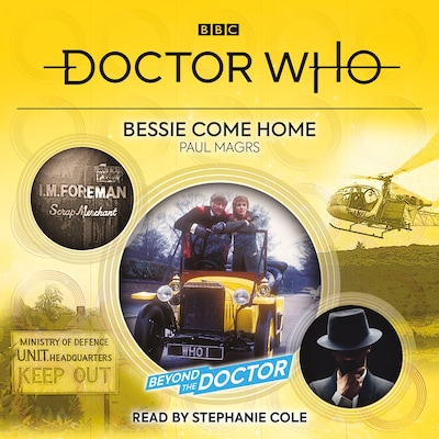Doctor Who: Bessie Come Home – omslag til lydbogen af Paul Magrs