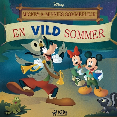 Mickey & Minnies sommerlejr En vild sommer – omslag til lydbogen af Disney
