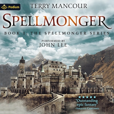 Spellmonger – omslag til lydbogen af Terry Mancour