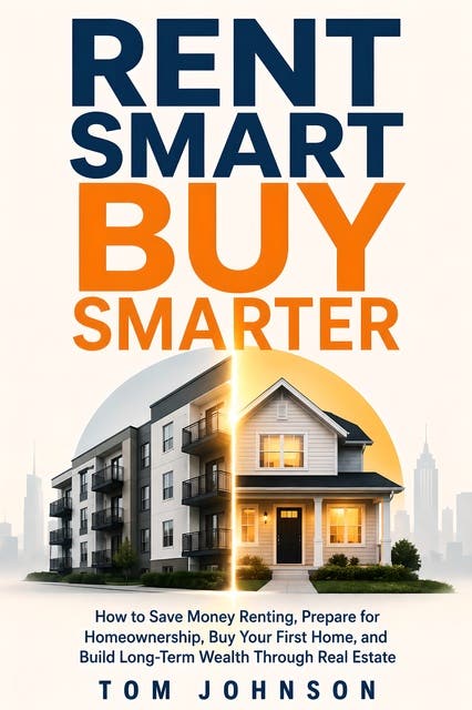 Rent Smart Buy Smarter: How to Save Money Renting, Prepare for Homeownership, Buy Your First Home, and Build Long-Term Wealth Through Real Estate – omslag til lydbogen af Tom Johnson