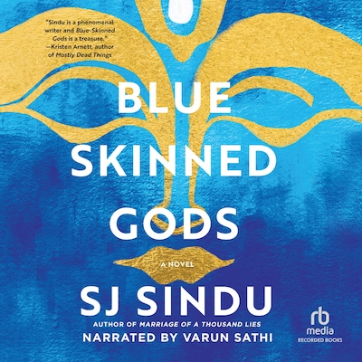 Blue-Skinned Gods – omslag til lydbogen af SJ Sindu