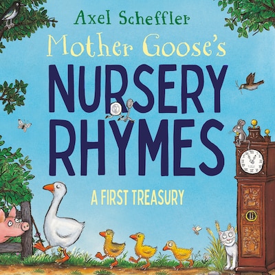 Mother Goose's Nursery Rhymes – omslag van het luisterboek van Axel Scheffler