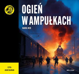 Ogień w ampułkach – okładka audiobooka, autor Karol Ner